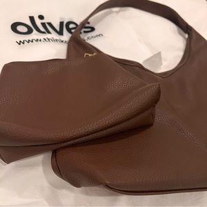OLIVES Vegan Leather hobo bag